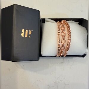 Bomb party Rose Gold Bracelet Set by BP